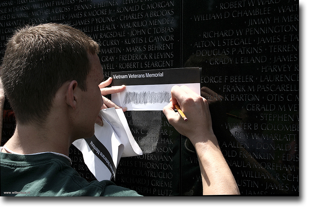 11. Washington - Monument voor de Vietnam oorlog /Willem Kox